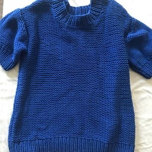 Blue short sleeve sweater!